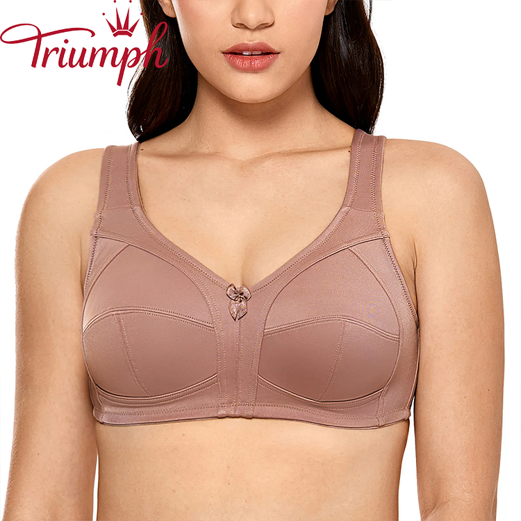 Triumph - （3 db ）Hagyományos állítható pamut melltartó oldalpárnákkal és felső támasztékkal